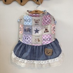 nina様オーダー品♡スクエアベア🧸メッシュワンピース2枚