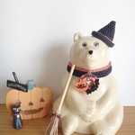 しろくま貯金箱　ハロウィン　３点セット　ハンドメイド