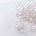 期間限定SALE【10㌘/2㍉×4㍉】【bg-fp-123】❁ファルファーレ/ピーナッツビーズ❁レインボー❁フロスティ系カラフル❁