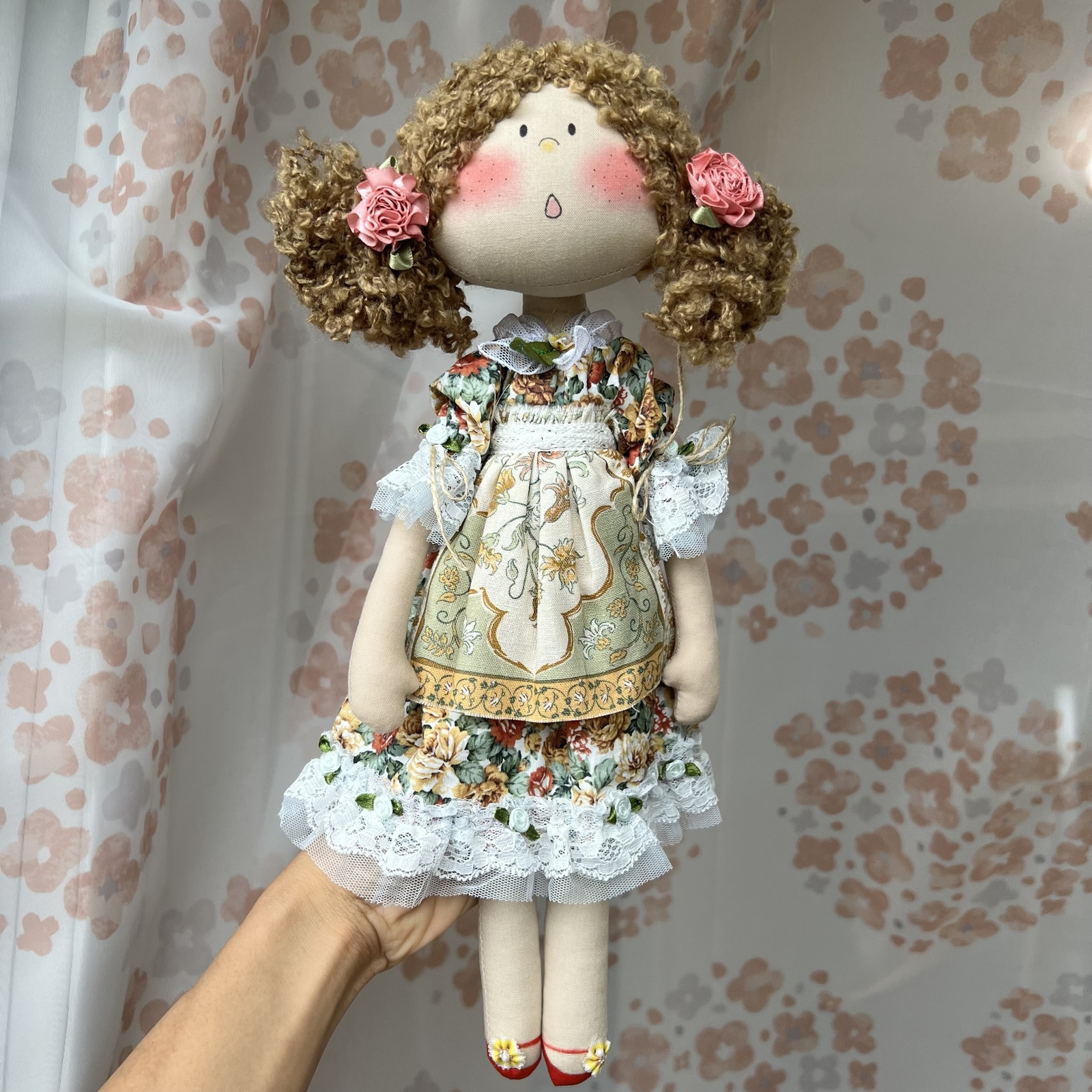 クレアさん専用　4点　ドールチャーム　ハンドメイド　カントリードール クレアさん専用 4点 ドールチャーム ハンドメイド