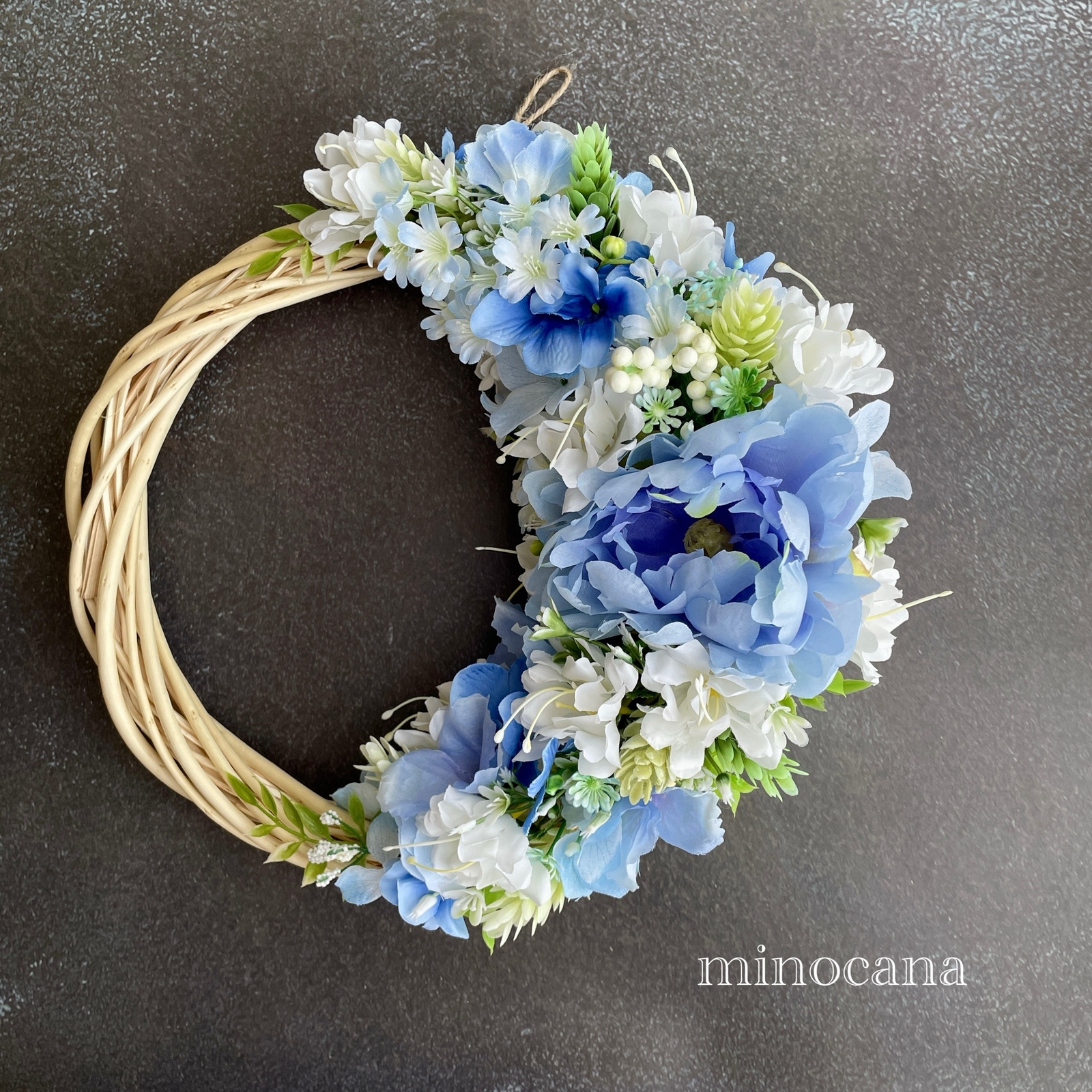 ナチュラルグリーンリース ハンドメイド 🌿一年中楽しめるリース🌿グリーンのナチュラルリース グリーン