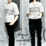 《オビツ30、nanodoll30共通》　タックパンツ