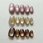 【秋冬にぴったり！】くすみカラー　マグネット　ネイルチップ　シンプル　ワンカラー