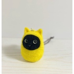 黒猫だるま猫ちゃん☆黄色