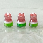 【片耳】スイカゼリーのピアス/イヤリング/チャーム＊ミニチュア