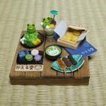 ミニチュア カエルの和菓子セット4