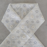 【バイヤスチェック】ホワイト（白）の半衿サイズハギレ