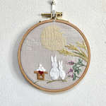 〈お月見 12.5cm〉秋の刺繍フレーム