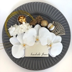 お色変更可能♡胡蝶蘭の髪飾り　結婚式　前撮り　成人式　卒業式　白無垢　和装　振袖　袴　ドライフラワー　プリザーブドフラワー　かすみそう　あじさい　水引き　和玉　金箔　チュール　ゴールド