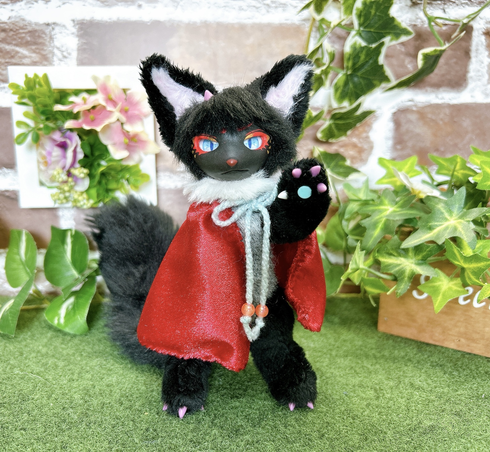 アートドール　狐　きつね　ぬいぐるみ キツネ ぬいぐるみ アートドール - メルカリ
