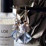 2pcs)4010)ガラスビーズタッセル) pail blue)#2v