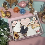 即日発送可＊結婚祝いや記念日、内祝いに＊ウェディング＊アイシングクッキー缶