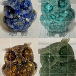 kolcam様専用★フクロウのオルゴナイト ラピスラズリ金箔入 ターコイズ タイガーアイ金箔入 アベンチュリン まとめ購入