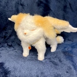 宝石獣 オレンジアンバー 【natuo】アートドール ぬいぐるみ ハンドメイド 幻獣