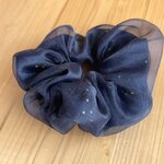 夜空のシュシュ☆彡　オーガンジーダブルシュシュ