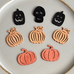 ハロウィンウッドオーナメント8個セット