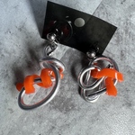 ワイヤーアシンメトリーピアス🧡
