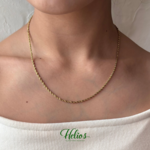【316L】rope  necklace 47cm/ gold/silver/サージカルステンレス/金属アレルギー対応