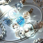 【ヘアクリップ】水面きらめく、泡沫の魔法　3本セット