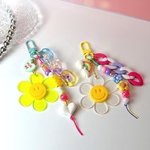 🧡🌼バッグチャーム🌼🧡 /キーホルダー/ストラップ/レザー/韓国/ キーチャーム/プレゼント/フラワー/