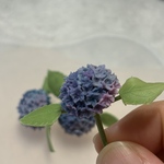 【再々販】ミニチュア紫陽花(濃色マーブル)