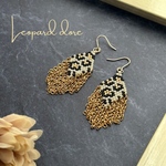 Leopard dore （レオパール・ドレ）｜ヒョウ柄✕ゴールドチェーン ピアス／イヤリング 秋冬大人カジュアル