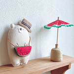 ꫛꫀꪝ✧‧˚夏のファッショニスタ✨️ほのぼのシロクマさん🍉👒 ́-ʕ ·ᴥ· ʔ1号