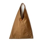 三角トートバッグ　キャメル
