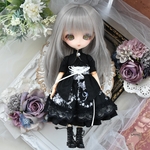 ボレロセットドレス(ブラック) 1/6ドールサイズ