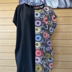 着物リメイク　小紋　喪服反物　チュニック