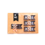 ▼▽▼SIMPLE!COOL!BLACK!FLAG!　日付シール*10月 ver2▼▽▼