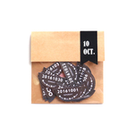 ●○SIMPLE!BLACK!MARU!FLAG!　日付シール*10月○●