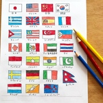 世界の国旗ぬりえ☆87カ国