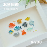 おさかな図鑑🐠シーグラスアート