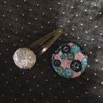 skyfulブローチ・パッチンピンセット☆ミナペルホネン スカイフルハンドメイド