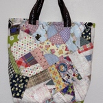 クレージーキルトのトートバッグ