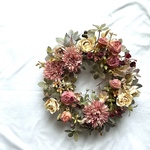 フラワーリース  秋リース　玄関リース