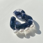 HEART bomb earcuff ( Romantic blue )// 片耳用 ( 右耳 )