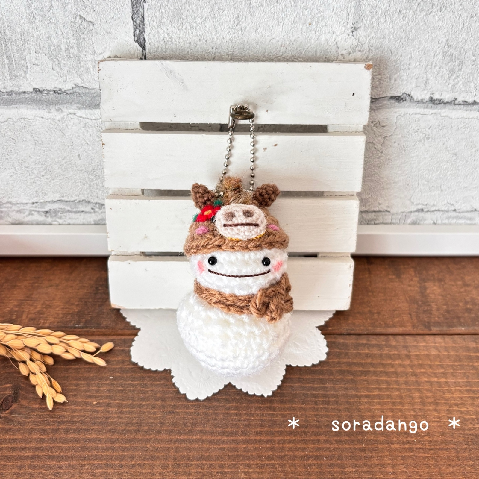 ✨SS受注⛄️雪だるまちゃん チェーン付き SnowMan