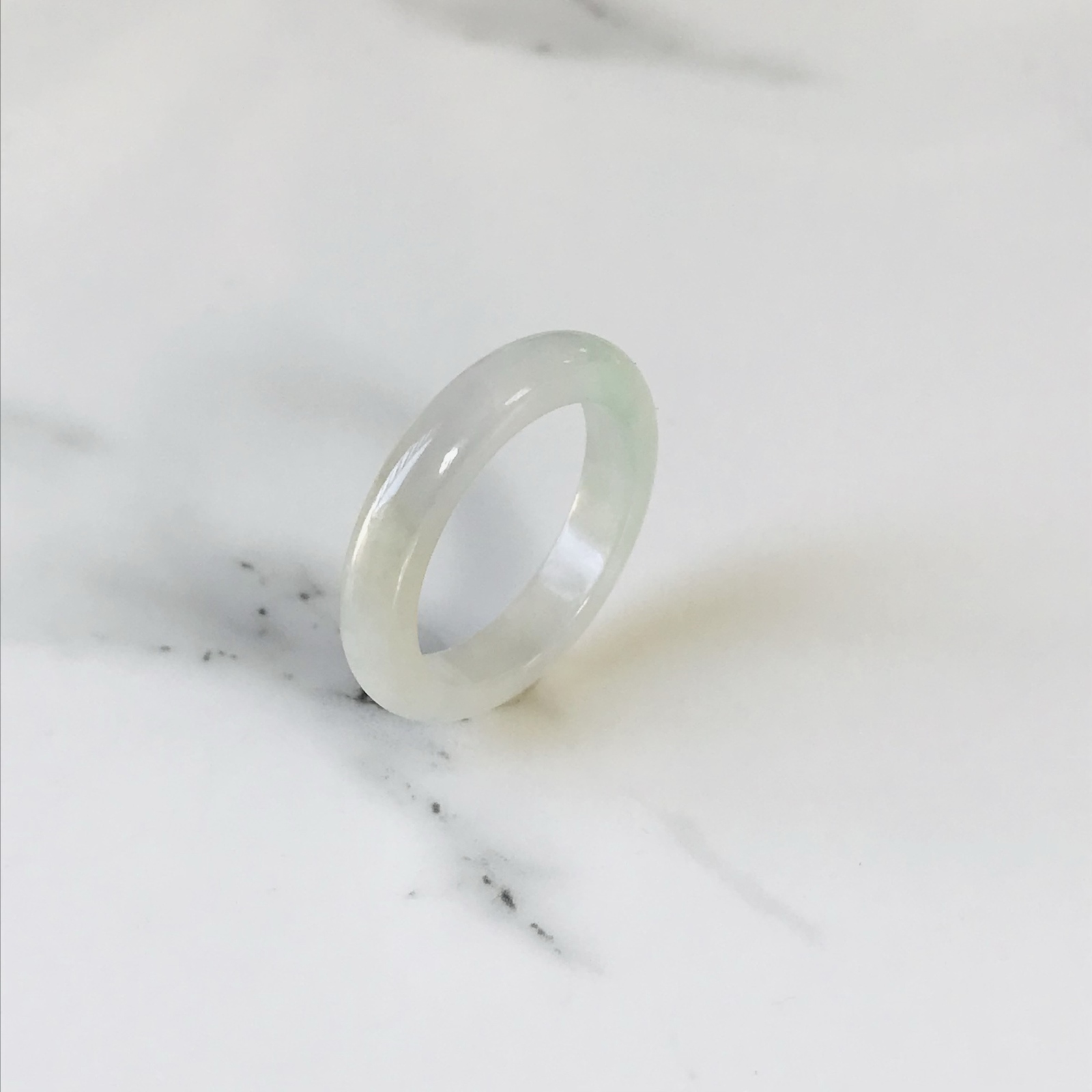 [R159-0014］ ジェイド　JADE ヒスイ　本翡翠　くりぬき　リング　天然石　ミャンマー産　12号　指輪 15,120円