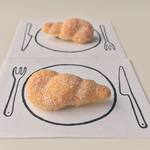 揚げパン ツイストドーナツのピンバッジ ブローチ