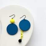 【20%off】 neon yellow×navy