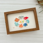 おさかな図鑑mini🐟シーグラスアート
