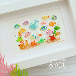 海のいきもの🐡シーグラスアート