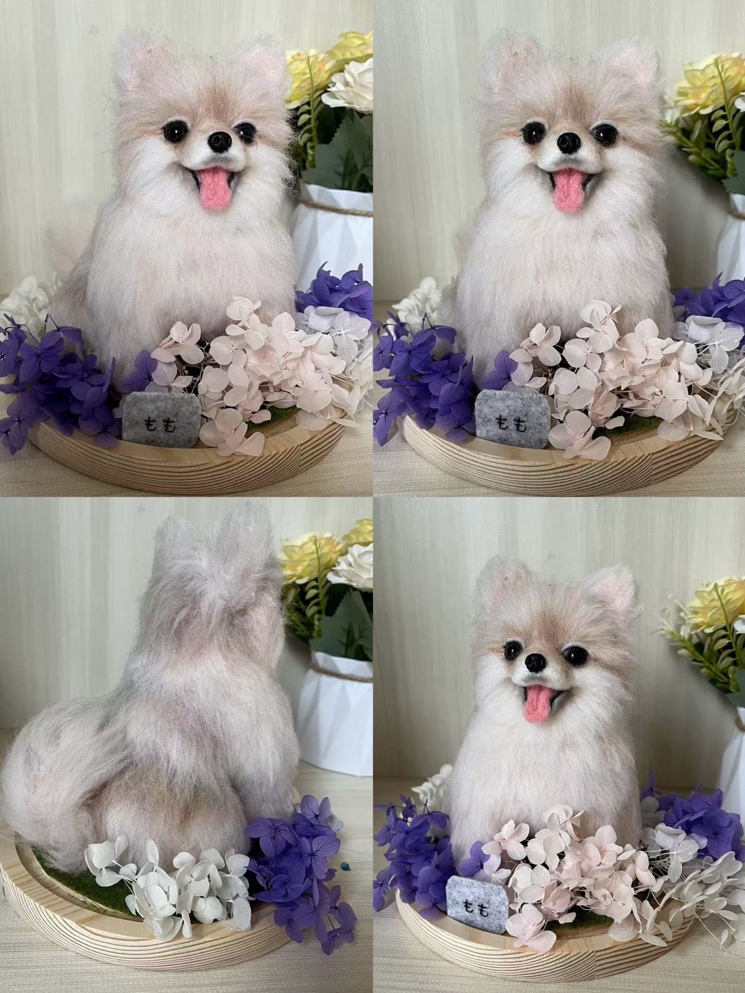 パープル♡♡うちの子オーダー♡羊毛フェルト♪ハンドメイド☆ ♥500体以上の実績！♥ハンドメイド 【世界に一つだけのうちの子