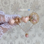 ラビットヘアクリップ(ピンク)