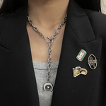 moon long necklace （stainless）