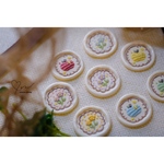 【8/25販売】【ワックスシール】ワッペン風フラワー&アップル