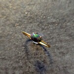 ブラックオパール　リング　オパール　リング　天然石　リング　天然石リング　パワーストーンリング　指輪　アクセサリー　フリーサイズリング　誕生石　石　ギフト　プレゼント　可愛い　人気リング