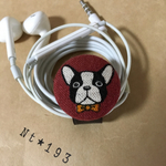 161.イヤホンコードクリップ  フレンチブルドッグ